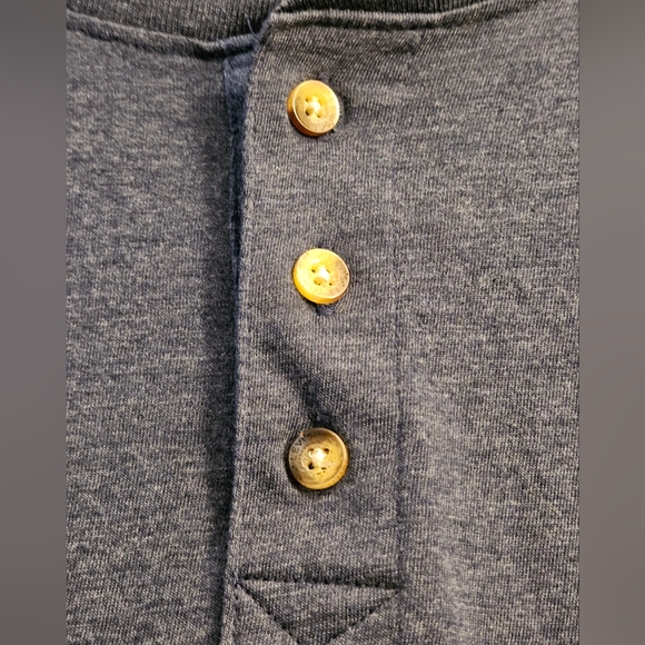 (2)Mens XXL Levis Long Sleeve Blue & Gray Henley Shirts - Picture 7 of 16